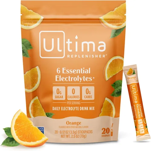 Vista 16 de Ultima Replenisher - Bebida de electrolitos en polvo vegana, sin azúcar ni OMG, bebida hidratante adecuada para dieta cetogénica, paquetes