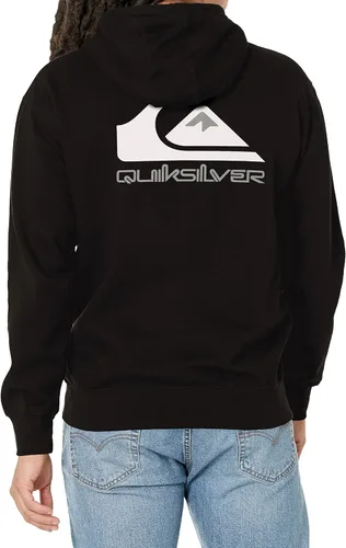 Vista 2 de Quiksilver Sudadera con capucha de forro polar con logotipo Mw para hombre