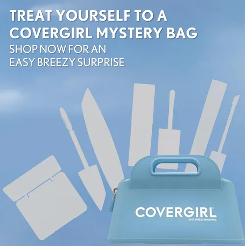 Vista 3 de Bolsa Misterio de Belleza Glam de CoverGirl, Regalos para Relleno de Medias, Bolsa Exclusiva de Maquillaje CoverGirl, 4 Productos de Tamaño Completo