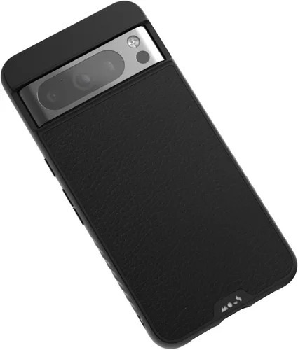 Vista 9 de Mous Funda para Google Pixel 8 compatible con MagSafe - Limitless 5.0 - Cuero negro - Funda protectora Pixel 8 - Funda protectora para teléfono a