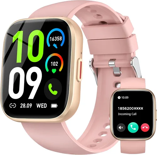 Vista 12 de Relojes inteligentes para hombres y mujeres, contestar/hacer llamadas, reloj de fitness de 1.85 pulgadas con más de 120 modos deportivos, frecuencia