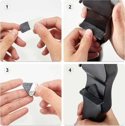 Vista 3 de Reposo de flecha de arco recurvo para el cabello, soporte para flechas para el cabello, soporte adhesivo de piel, almohadilla de piel de arco largo