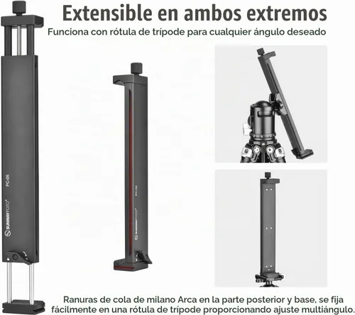 Vista 4 de SUNWAY PC-05 - Soporte universal para portátil Arca Swiss Trípode, soporte para laptop para MacBook Pro, soporte para tableta para almohadilla