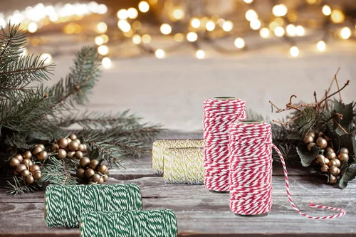 Vista 5 de K-Kraft Papel de regalo Red Bakers Twine 3 rollos – 120 pies cada uno – 360 pies en total