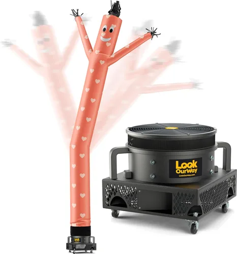 Vista 45 de LookOurWay Juego inflable de tubo para hombre de Halloween Air Dancers Inflable de monstruo loco de 20 pies con soplador de 12 pulgadas Monster