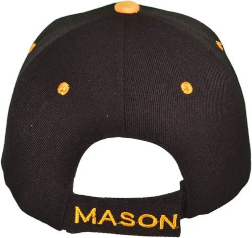 Vista 4 de Freemason Mason Lodge Symbol Gorra de béisbol ajustable bordado 3D