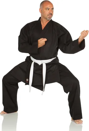 Vista 5 de Ronin Karate GI - Uniforme de karate de peso medio para artes marciales, 9.5 onzas, algodón, cinturón blanco incluido