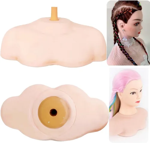 Vista 8 de Soporte para cabeza de maniquí de hombro, plataforma de hombro para exhibición de cosmetología, entrenamiento de peluquería en casa y salón
