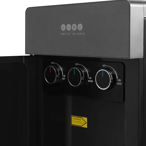 Vista 9 de Dispensador de enfriador de agua de carga inferior para botella de 5 galones, 3 ajustes de temperatura, agua caliente, fría y ambiental, perfecto