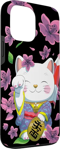 Vista 3 de Funda para iPhone 13 Pro Max Japanese Maneki Neko Lucky Cat