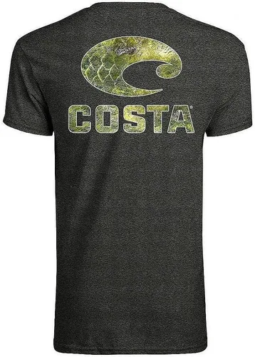 Vista 9 de Costa Del Mar Mossy Oak Coastal - Camiseta de manga corta con cuello redondo para hombre