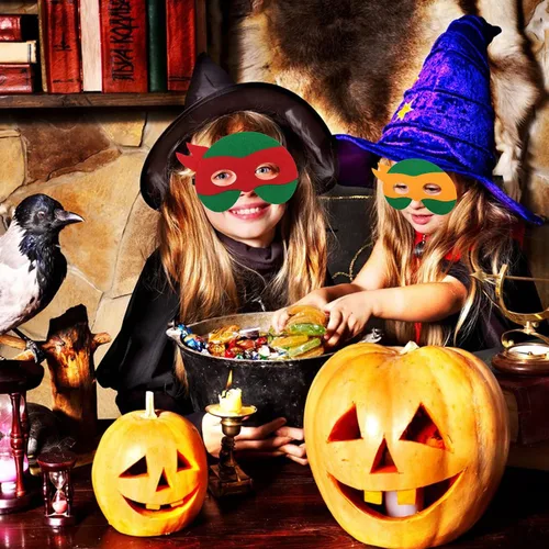 Vista 7 de Paquete de 24 máscaras de superhéroes para fiestas infantiles, juego temático de superhéroes, suministros de fiesta de cumpleaños, personajes