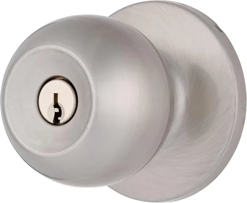 Vista 14 de BRINKS Pomo de Puerta de Entrada con Llave Transicional - Juego de Cerradura de Puerta Exterior Negro Mate, se Combina Perfectamente
