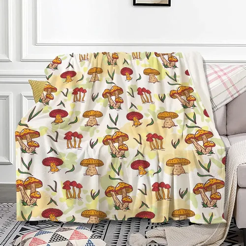 Vista 13 de Anuruddha Manta personalizada con nombre, manta de franela con nombre personalizado de rana floral, esponjosa, acogedora, manta de hongo y rana