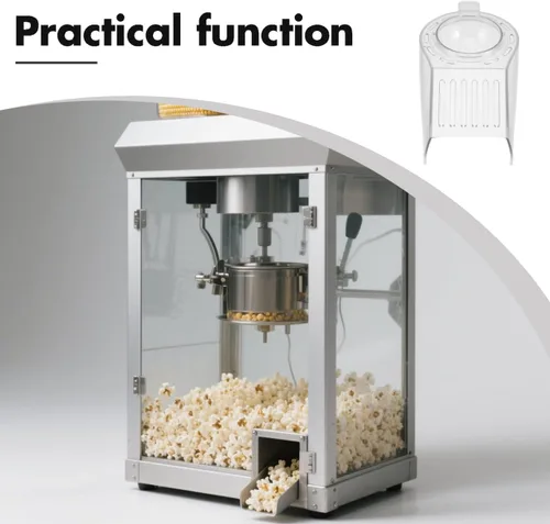 Vista 6 de Cabilock Tapa de repuesto para máquina de palomitas de maíz, accesorio transparente resistente al calor con prevención de salpicaduras y fácil