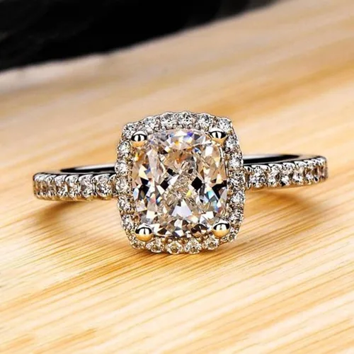 Vista 6 de Clearance RingCreative Color Crown Diamond Finger Ring Engagement Wedding Band Ring Jewelry Gift