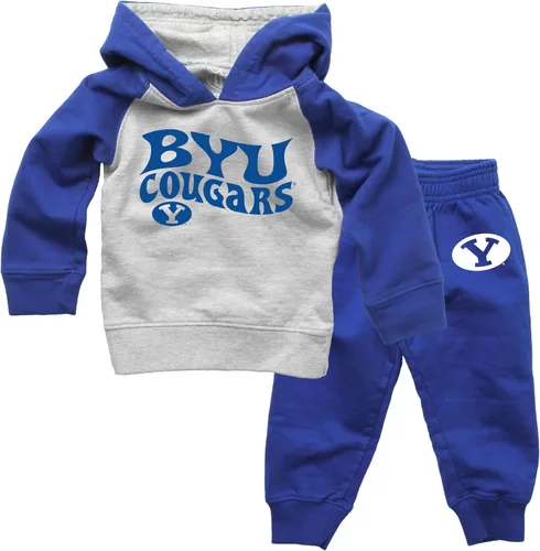 Vista 14 de Wes and Willy Conjunto de pantalón y sudadera con capucha universitaria para bebés y niños pequeños
