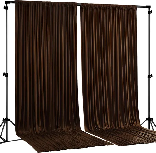 Vista 38 de Cortinas de Fondo Beige - Cortinas de Poliéster Sin Arrugas para Fotografía, Cortinas de Fondo para Fiestas, para Decoraciones de Baby Shower