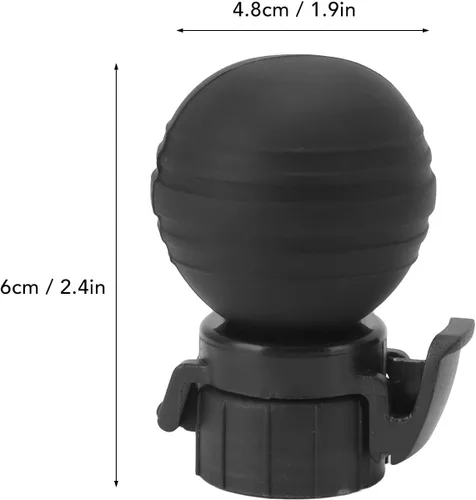 Vista 4 de Fizz Keeper - Tapón de bomba reutilizable, protector de botellas de soda, a prueba de fugas, lata de bebida Fizz Keeper (negro)