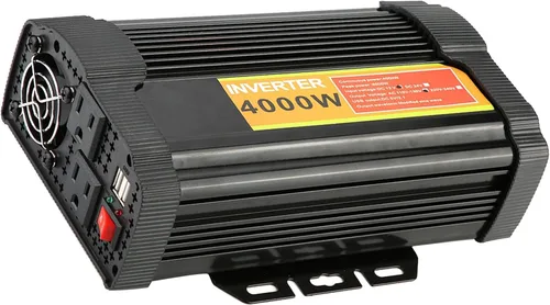 Vista 5 de Inversor de corriente para coche, 12 V CC a 110 V CA 4000 W Auto Voltaje Transformador Inversor Convertidor Coche