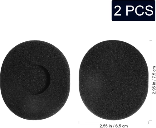 Vista 3 de rosenice Almohadillas de repuesto para auriculares inalámbricos H800, almohadillas de espuma suave, compatibles con auriculares H800, mejoran
