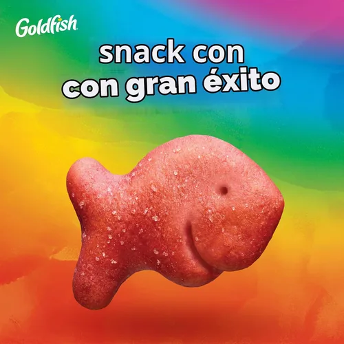 Vista 4 de Goldfish Colors Cheddar Galletas horneadas para aperitivos, bolsa de 6.6 onzas