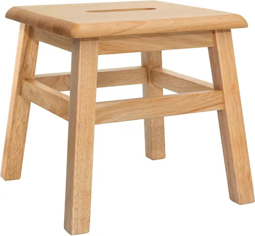 Vista 16 de eHemco Taburete escalón de madera maciza para adultos y niños, 12.25 pulgadas, blanco antiguo (no blanco puro) Fully Assembled, For Adults and