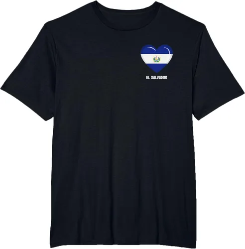 Vista 40 de Camiseta Bandera de El Salvador Camiseta salvadoreña, Negro