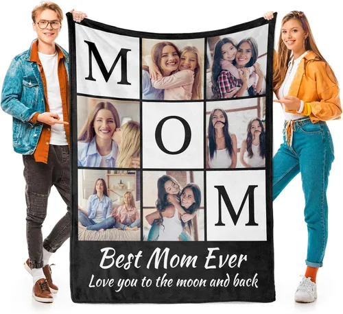 Vista 25 de inkArts Mantas personalizadas con foto, manta personalizada con mi propia foto, mantas personalizadas con imagen, regalos personalizados