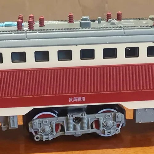 Vista 8 de Juego de tren eléctrico, locomotora de vapor eléctrica de aleación SS7C con vagones de pasajeros y pista larga, modelo realista con luces, sonidos