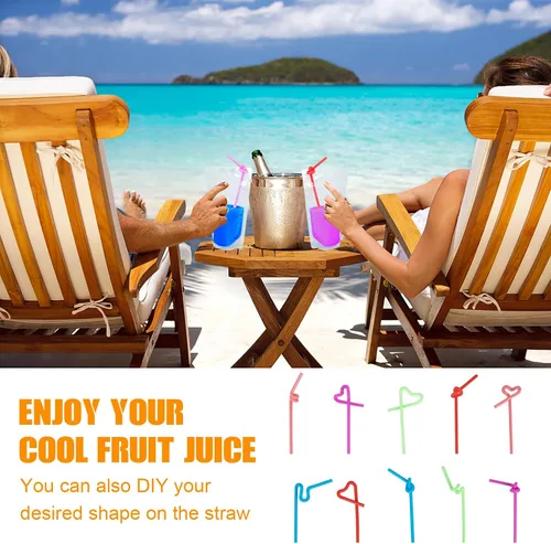 Vista 8 de Ozera Bolsas para bebidas, 100 bolsas reutilizables de 16 onzas para adultos, bolsas resistentes para adultos con embudo de pajita, bolsas de jugo