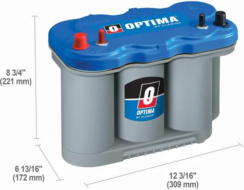 Vista 2 de Optima Batteries BlueTop batería marina de arranque y ciclo profundo