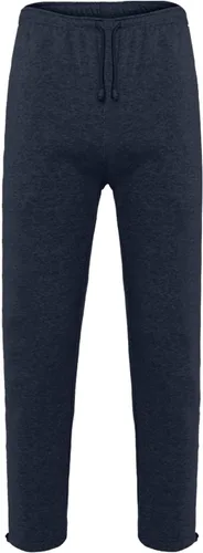 Vista 2 de Pantalones deportivos de forro polar pesado para hombre, pantalones deportivos de entrenamiento con cintura elástica, cordón ajustable, pantalones