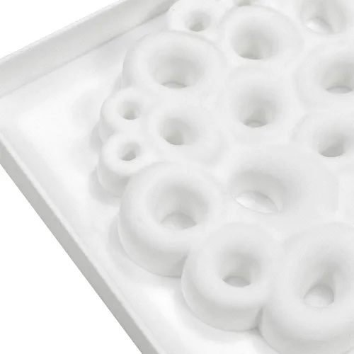 Vista 5 de Moldes de silicona circulares de burbuja para chocolate de mostsom, moldes para hornear de grado alimenticio y antiadherentes para hacer chocolate