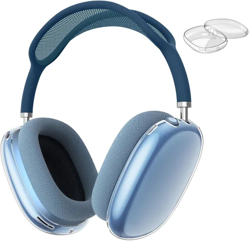 Vista 10 de FINTIE Funda para AirPods Max, Funda protectora de TPU suave transparente antiarañazos, Protector de accesorios de silicona transparente