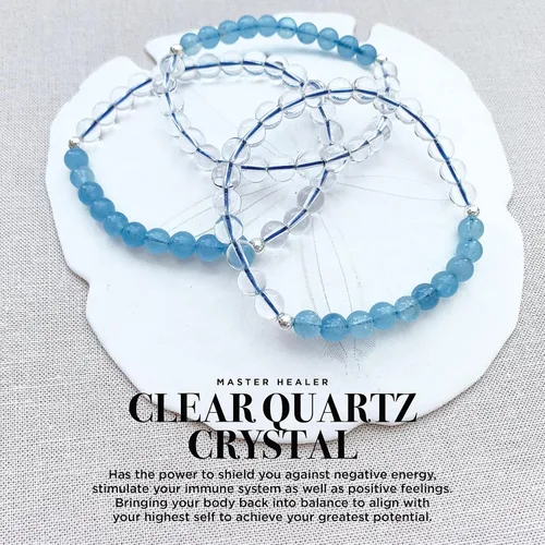 Vista 66 de Pulseras elásticas, piedras preciosas naturales, amatista, citrino, cuarzo rosa, cuarzo de cristal transparente, ojos de peridoto y teger, regalo
