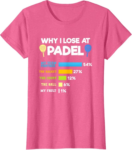 Vista 48 de Camiseta Why I Lose At Padel Answers Not My Fault