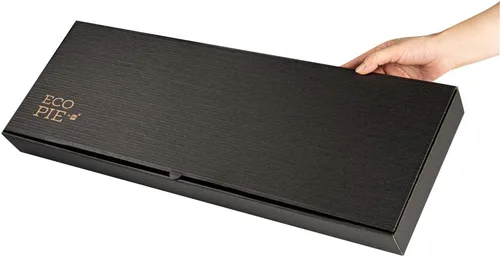 Vista 153 de Restaurantware - Cajas para pizza, 50 unidades, 14 x 7 x 1.5 pulgadas, embalaje de papel de cartón corrugado con bloqueo de pestañas, resistente a