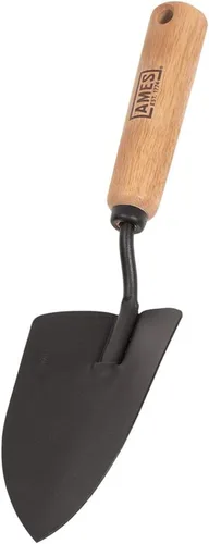 Vista 6 de AMES 2446200 Trasplantador de mano de acero templado con mango de medición de madera, 12 pulgadas