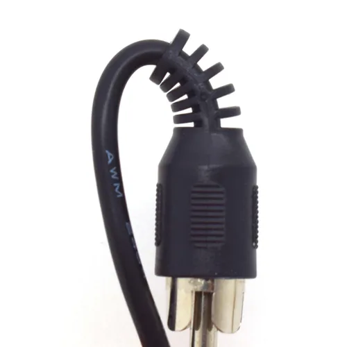 Vista 3 de Paquete de 2 cables RCA a cable desnudo, cable de altavoz de 1.0 ft/1 pie a audio macho conector RCA adaptador enchufe para repuesto RCA cable