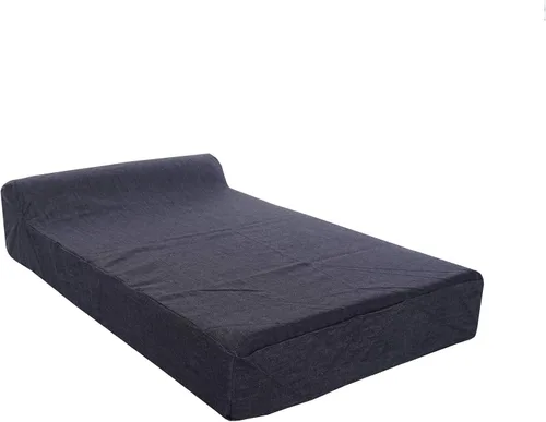 Vista 32 de Pet Support Systems - Cama ortopédica de espuma viscoelástica de gel extra grande de 52 x 36 x 7 pulgadas con cojín para perros, color azul mezclilla