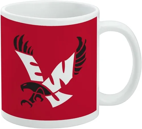 Vista 60 de Taza de cerámica con el logotipo principal de la Universidad Rider, taza de regalo novedosa para café, té y bebidas calientes, 11oz, blanca