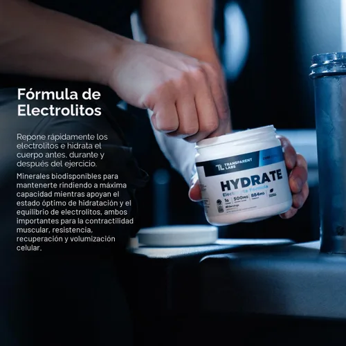 Vista 4 de Transparent Labs - Polvo de electrolitos hidratantes, 40 porciones, Arctic