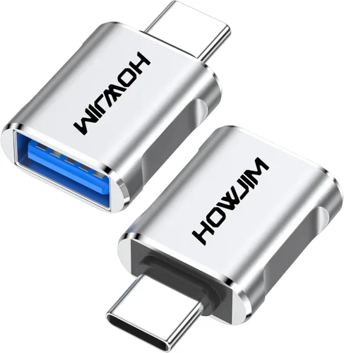 Vista 12 de Paquete de 10 adaptadores USB C a USB, adaptador USB C macho a USB 3.2 hembra OTG, transferencia de datos de 10 Gbps de carga rápida para teléfono