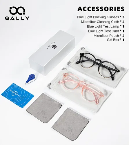 Vista 7 de Gafas redondas de bloqueo de luz azul para mujer, antifatiga ocular, lentes transparentes para computadora con filtro de luz UV Gradiente negro/rosa