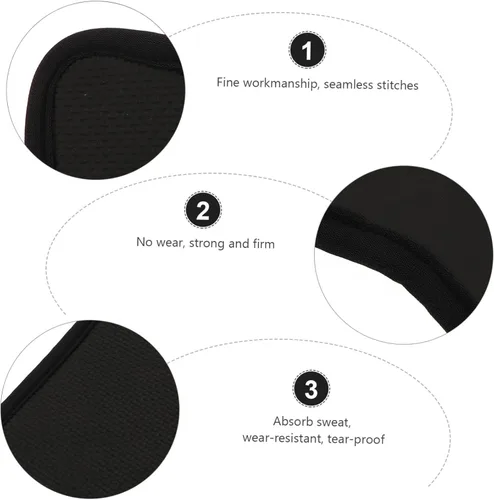 Vista 5 de BESPORTBLE 2 pares de almohadillas de mano para hombre, almohadilla de agarre de mano desnuda, accesorios de gimnasio para hombre, guantes de mano
