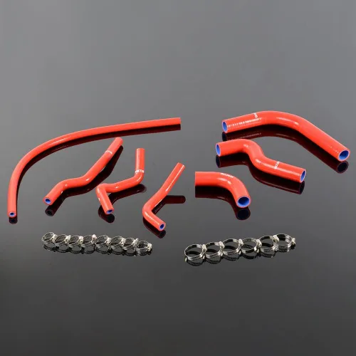 Vista 10 de G-PLUS Kit de tubo de radiador de silicona compatible con Suzuki ATV DVX400 LTZ400 2003-2008 2004 2005 2006 2007 2008 2 piezas azul