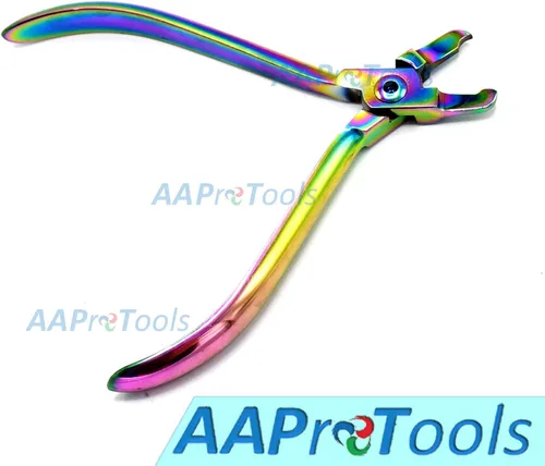 Vista 2 de Dental Primary Crown Crimping Alicates Multi-Color Ortodoncia Instrumentos Nuevo