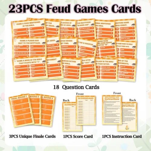 Vista 3 de Juegos de peleas bíblicas, tarjetas de juego cristianas, juegos religiosos de fiesta familiar para amigos y familiares, juego de peleas amistosas