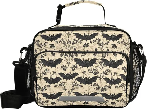 Vista 22 de MNSRUU Bolsa de almuerzo con aislamiento de astronauta espacial para mujeres, lonchera para hombre, con correa ajustable para el hombro, bolsa